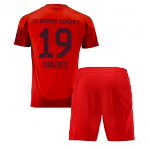 Bayern Munich Alphonso Davies #19 Dětské Domácí dres komplet 2024-25 Krátký Rukáv (+ trenýrky)